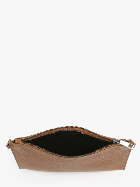 Cross Body Tas Caviar Leder Milano Bruin caviar CA240611 ander zicht 3