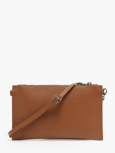 Cross Body Tas Caviar Leder Milano Bruin caviar CA240611 ander zicht 4