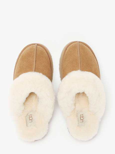 Pantoffels Disquette Met Platformzool Uit Leder Ugg Bruin accessoires 1122550 ander zicht 4