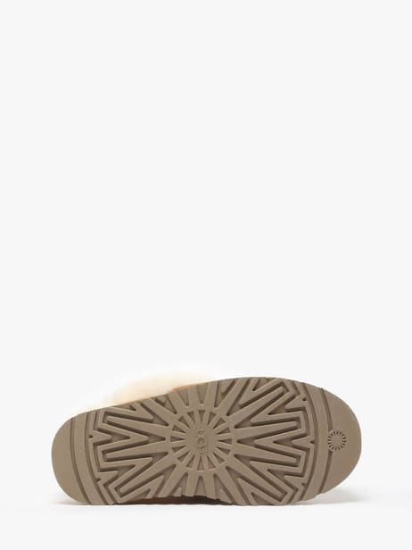 Pantoffels Disquette Met Platformzool Uit Leder Ugg Bruin accessoires 1122550 ander zicht 5