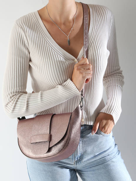 Cross Body Tas Nine Leder Milano Bruin nine NI24065 ander zicht 1