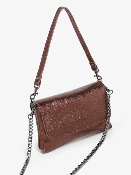Cross Body Tas Nine Leder Milano Bruin nine NI24063 ander zicht 2