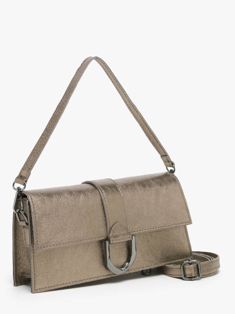 Schoudertas Nine Leder Milano Bruin nine NI24066 ander zicht 2