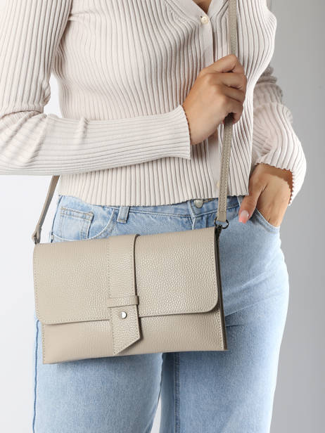 Cross Body Tas Caviar Leder Milano Beige caviar CA240610 ander zicht 1