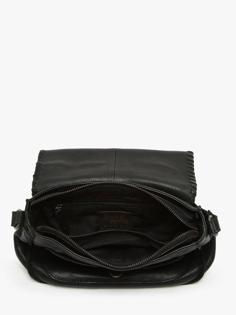 Cross Body Tas Utility Leder Basilic pepper Zwart utility BUTI09 ander zicht 3