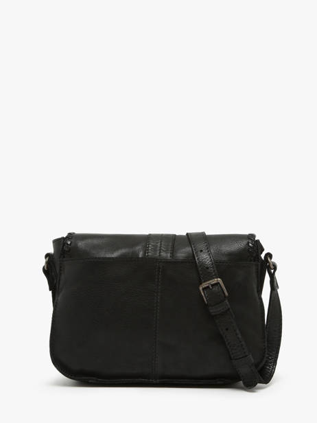 Cross Body Tas Utility Leder Basilic pepper Zwart utility BUTI09 ander zicht 4