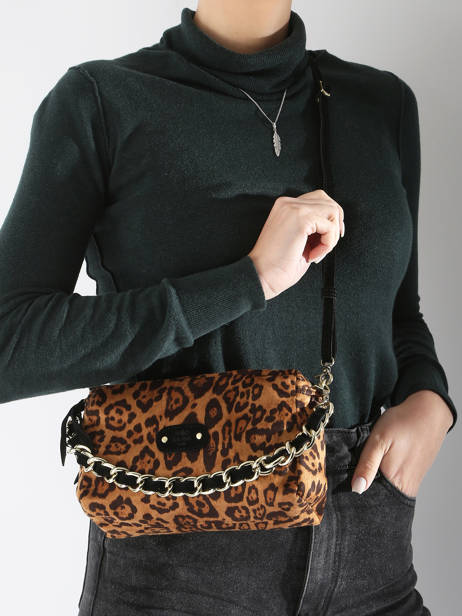 Cross Body Tas Lp Mila louise Bruin lp 23673LP1 ander zicht 1