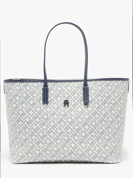Schoudertas Th Monoplay Leder Tommy hilfiger Blauw th monoplay AW17379