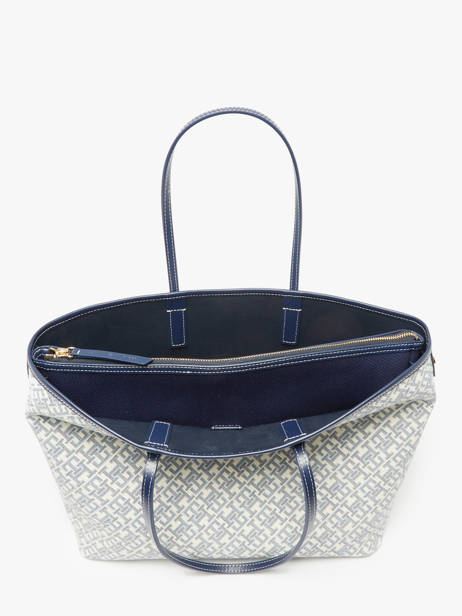 Schoudertas Th Monoplay Leder Tommy hilfiger Blauw th monoplay AW17379 ander zicht 3