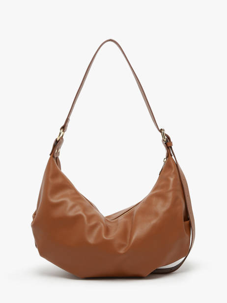 Schoudertas Sauvage Leder Milano Bruin sauvage SA24111 ander zicht 4