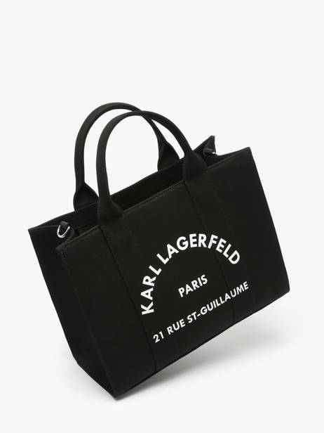 Handtas Rsg Katoen Karl lagerfeld Zwart rsg A1W50010 ander zicht 2