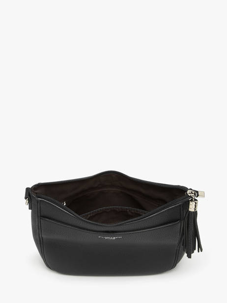 Cross Body Tas Grained Miniprix Zwart grained F8575 ander zicht 2