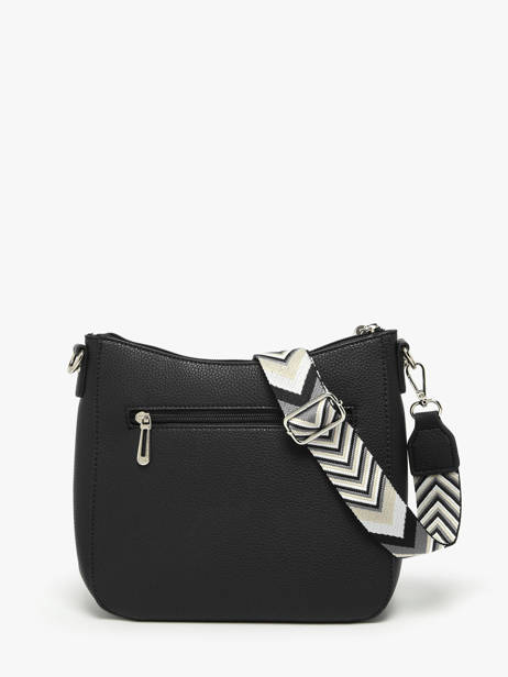 Cross Body Tas Grained Miniprix Zwart grained F8575 ander zicht 3