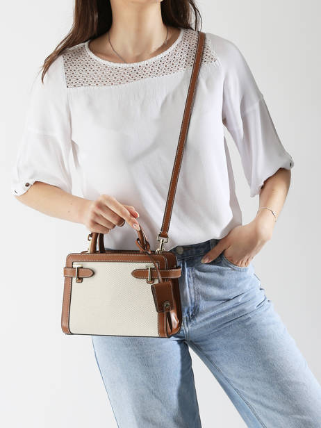 Handtas Emily Leder Le tanneur Beige emily TEMI16B1 ander zicht 1