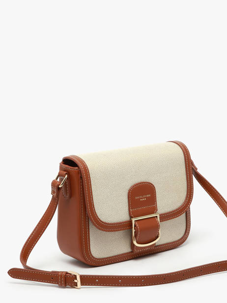 Cross Body Tas Deauville Katoen David jones Bruin deauville CM7014A ander zicht 2