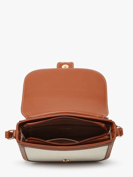 Cross Body Tas Deauville Katoen David jones Bruin deauville CM7014A ander zicht 3