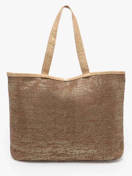 Schoudertas Panama Papier Les tropeziennes Bruin panama TZ01 ander zicht 4