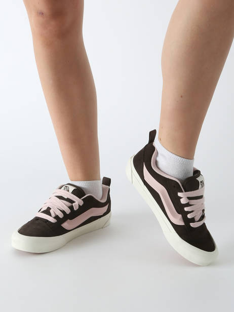 Sneakers Knu Skool Uit Leder Vans Bruin women D75O3N ander zicht 1