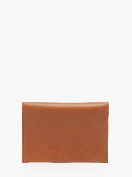 Paspoorthouder Oil Leder Etrier Bruin oil EOIL054 ander zicht 2