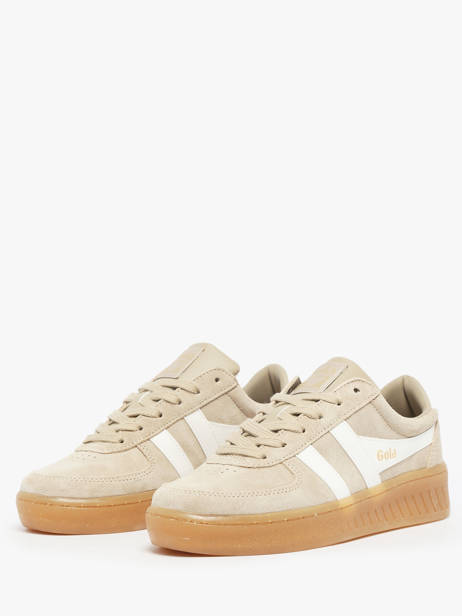 Sneakers Uit Leder Gola Beige women CLA589 ander zicht 2