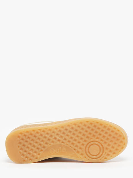 Sneakers Uit Leder Gola Beige women CLA589 ander zicht 5