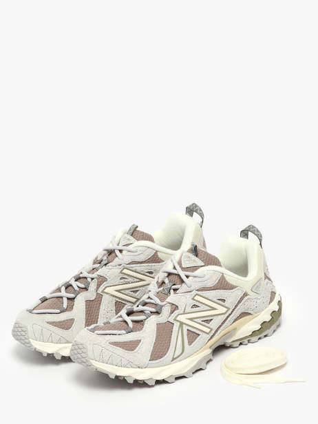 Sneakers Uit Leder New balance Grijs boy ML610TE ander zicht 2