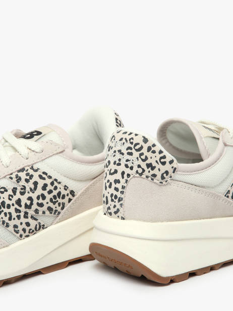 Sneakers Uit Leder New balance Grijs boy U370LP ander zicht 3