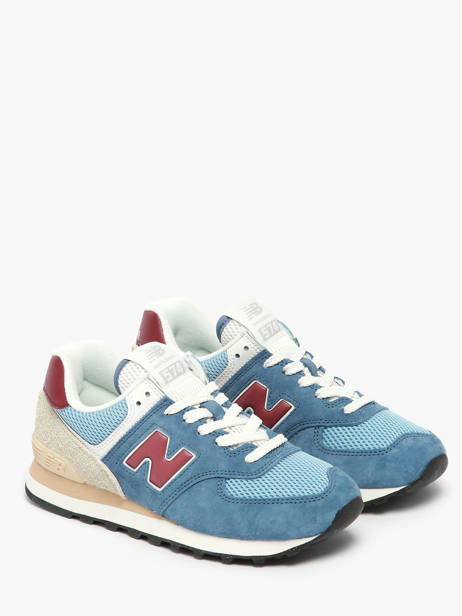 Sneakers Uit Leder New balance Blauw boy U574SPR ander zicht 2