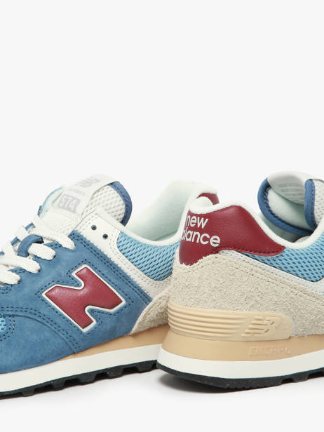 Sneakers Uit Leder New balance Blauw boy U574SPR ander zicht 3