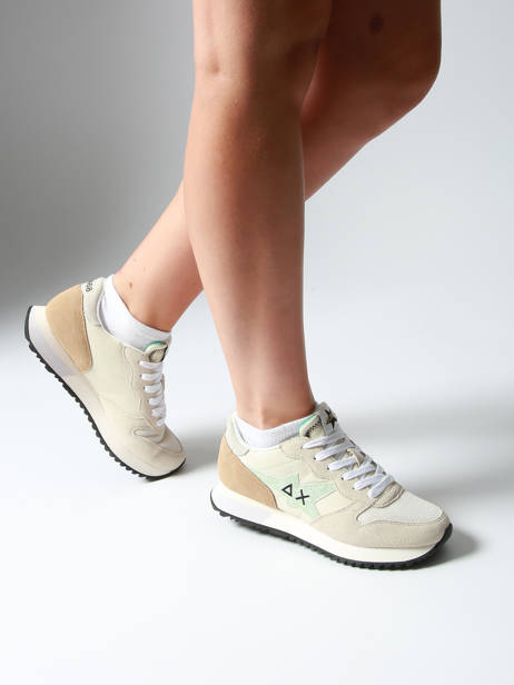 Sneakers Stargirl Glitter Sun68 Beige women Z35212 ander zicht 1