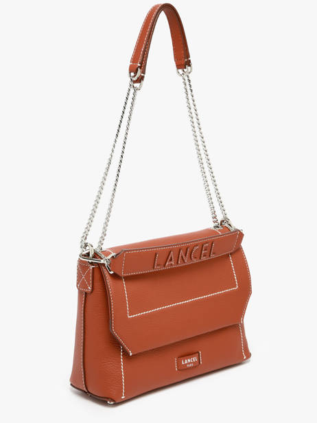 Cross Body Tas Ninon Leder Lancel Bruin ninon A13782 ander zicht 3