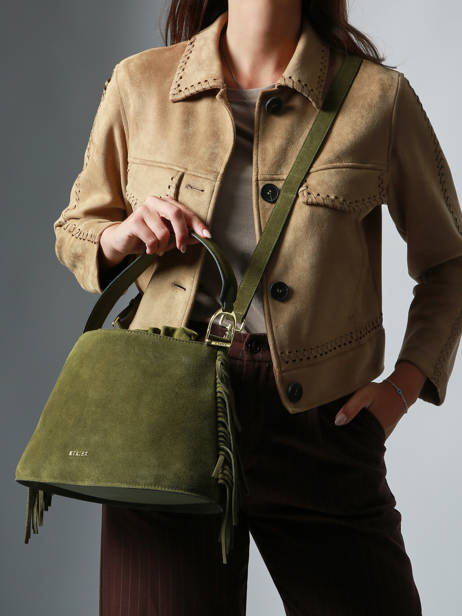 Cross Body Tas Country Etrier Groen country ECOU161M ander zicht 2