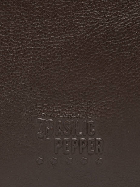 Schoudertas A4 Formaat Cow Leder Basilic pepper Bruin cow BCOW78 ander zicht 5