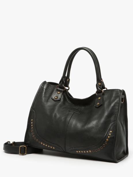 Handtassen Glam Eyelet Leder Basilic pepper Zwart glam eyelet BGLE31 ander zicht 1