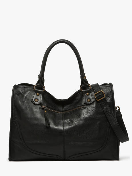 Handtassen Glam Eyelet Leder Basilic pepper Zwart glam eyelet BGLE31 ander zicht 3