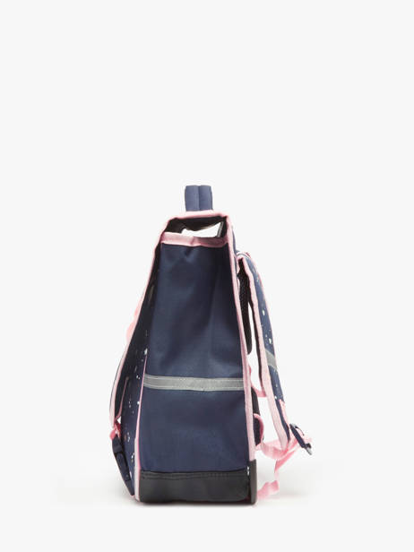 Boekentas 1 Compartiment Milky kiss Blauw chitchat 3700529 ander zicht 2