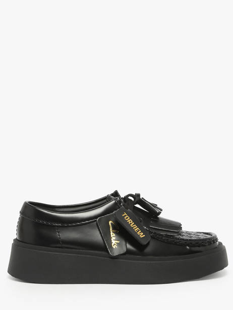 Derby Veterschoenen Torview Uit Leder Clarks Zwart accessoires 26184943