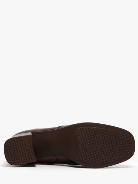 Enkellaarsjes Met Hak Cristel Uit Leder Dorking Rood accessoires D9157 ander zicht 4