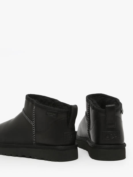 Enkellaarsjes Uit Leder Ugg Zwart accessoires 1163490 ander zicht 2