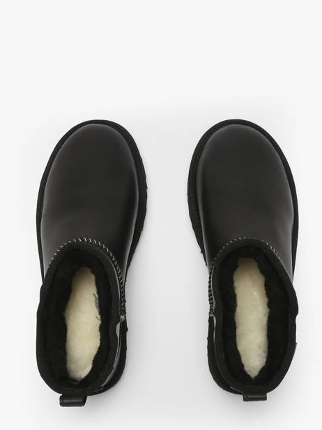 Enkellaarsjes Uit Leder Ugg Zwart accessoires 1163490 ander zicht 3