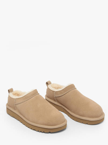 Pantoffels Uit Leder Ugg Beige accessoires 1173891 ander zicht 1