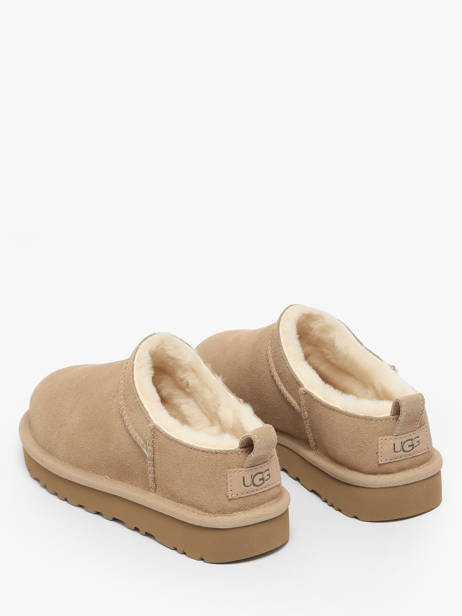 Pantoffels Uit Leder Ugg Beige accessoires 1173891 ander zicht 2