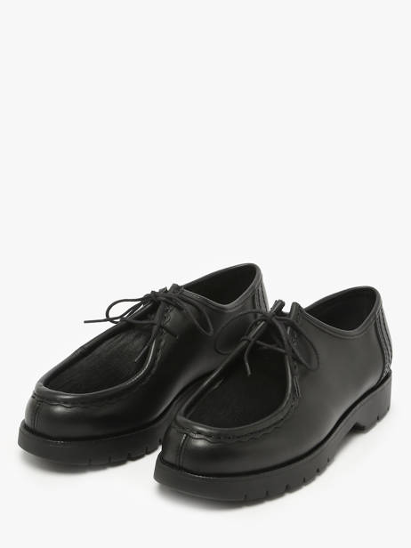 Derby Veterschoenen Uit Leder Kleman Zwart accessoires PADRINI ander zicht 1