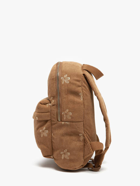 Rugzak 1 Compartiment Roxy Bruin back to school RJBP4935 ander zicht 2