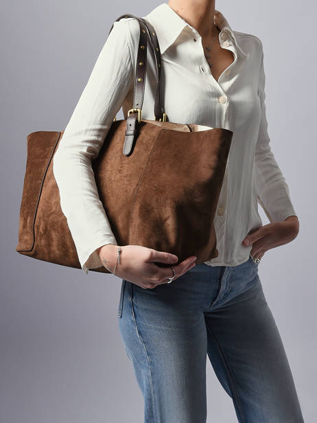 Schoudertas Folk Light Leder Gerard darel Bruin folk light DCS45405 ander zicht 1