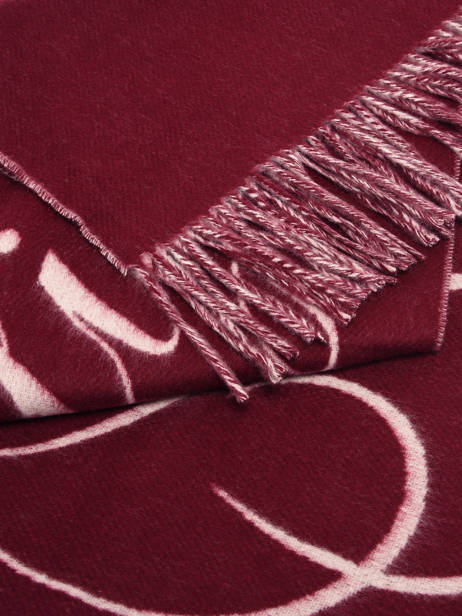 Sjaal Tommy hilfiger Rood tommy script logo AW17786 ander zicht 1