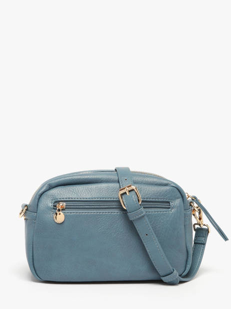 Cross Body Tas Zip Lulu castagnette Blauw zip ZAER ander zicht 4