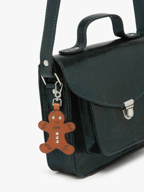Bag Charm Gingerbread Man Leder Paul marius Bruin breloque BRELOPAI ander zicht 1