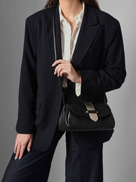 Cross Body Tas M Agnes Leder Etrier Zwart agnes EAGC205M ander zicht 2