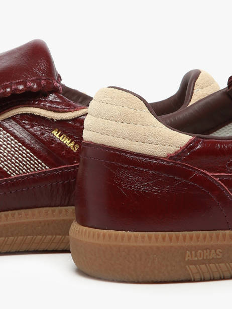 Sneakers Uit Leder Alohas Rood women 10082905 ander zicht 2